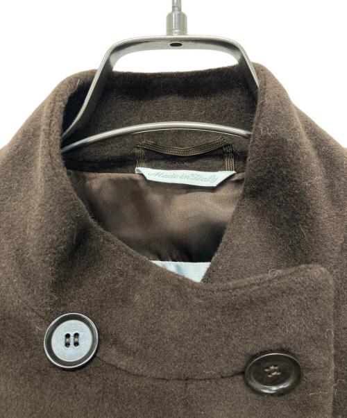MaxMara（マックスマーラ）MaxMara (マックスマーラ) ヴァージンウールスタンドカラーコート ブラウン サイズ:40の古着・服飾アイテム