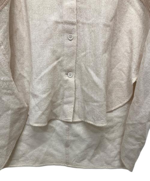 CELINE（セリーヌ）CELINE (セリーヌ) バイカラーウールシャツ ベージュ サイズ:38の古着・服飾アイテム