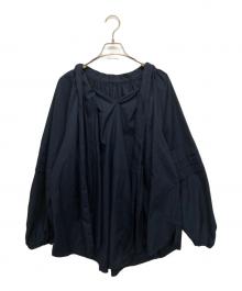 CADUNE（カデュネ）の古着「ビックボウタイブラウス」｜ネイビー