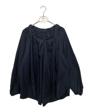 新品　CADUNE カデュネ　ネイビー　3way襟付きブラウス　セレモニー　濃紺 中古・古着通販】CADUNE (カデュネ) ビックボウタイブラウス ネイビー