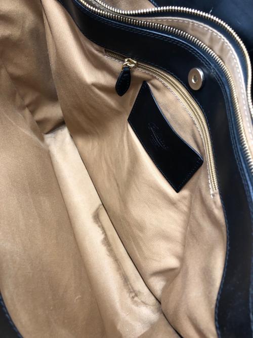 Boldrini（ボルドリーニ）Boldrini (ボルドリーニ) レザートートバッグ ブラックの古着・服飾アイテム