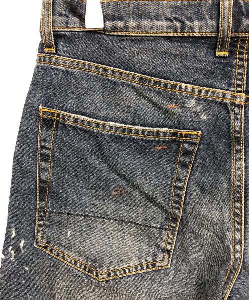 MARNI（マルニ）MARNI (マルニ) ペイント加工ハーフデニムパンツ インディゴ サイズ:W25の古着・服飾アイテム