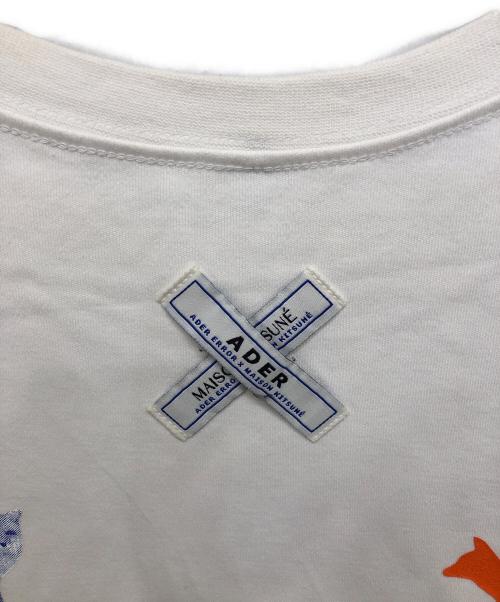 ADER error（アーダーエラー）ADER error (アーダーエラー) maison kitsune (メゾンキツネ) Logo play TEE-SHIRT ホワイト サイズ:A1の古着・服飾アイテム