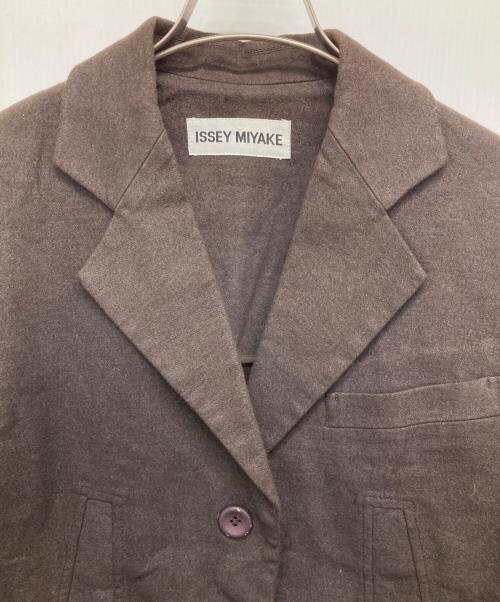 ISSEY MIYAKE（イッセイミヤケ）ISSEY MIYAKE (イッセイミヤケ) ウールジャケット ブラウン サイズ:Mの古着・服飾アイテム