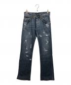 DOLCE & GABBANAドルチェ＆ガッバーナ）の古着「虎刺繍デニムパンツ」｜インディゴ