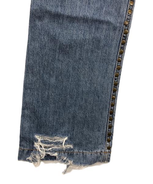 DOLCE & GABBANA（ドルチェ＆ガッバーナ）DOLCE & GABBANA (ドルチェ＆ガッバーナ) 虎刺繍デニムパンツ インディゴ サイズ:44の古着・服飾アイテム