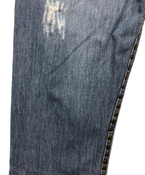 DOLCE & GABBANA（ドルチェ＆ガッバーナ）DOLCE & GABBANA (ドルチェ＆ガッバーナ) 虎刺繍デニムパンツ インディゴ サイズ:44の古着・服飾アイテム