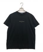 FRED PERRYフレッドペリー）の古着「センターロゴＴシャツ」｜ブラック