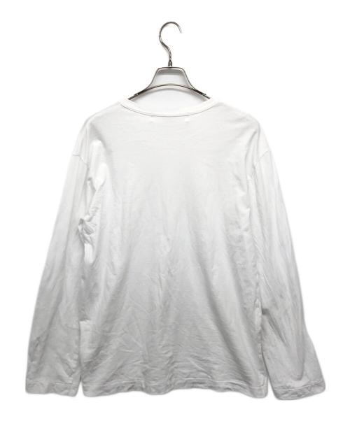 PLAY COMME des GARCONS（プレイコムデギャルソン）PLAY COMME des GARCONS (プレイ コムデギャルソン) カットソー ホワイト サイズ:XLの古着・服飾アイテム