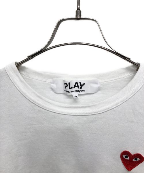 PLAY COMME des GARCONS（プレイコムデギャルソン）PLAY COMME des GARCONS (プレイ コムデギャルソン) カットソー ホワイト サイズ:XLの古着・服飾アイテム