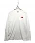 PLAY COMME des GARCONS（プレイ コムデギャルソン）の古着「カットソー」｜ホワイト