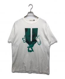 UNDERCOVER（アンダーカバー）の古着「UロゴプリントTシャツ」｜ホワイト