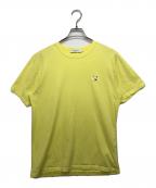 maison kitsuneメゾンキツネ）の古着「TONAL FOX HEAD PATCH REGULAR TEE-SHIRT」｜イエロー