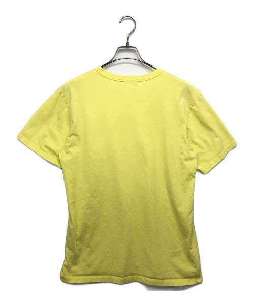 maison kitsune（メゾンキツネ）maison kitsune (メゾンキツネ) TONAL FOX HEAD PATCH REGULAR TEE-SHIRT イエロー サイズ:Lの古着・服飾アイテム