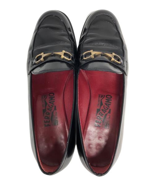 Salvatore Ferragamo（サルヴァトーレ フェラガモ）Salvatore Ferragamo (サルヴァトーレ フェラガモ) ビットローファー ブラック サイズ:6の古着・服飾アイテム