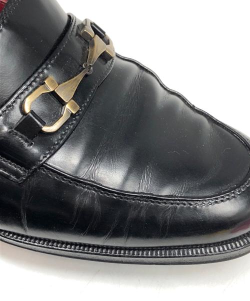 Salvatore Ferragamo（サルヴァトーレ フェラガモ）Salvatore Ferragamo (サルヴァトーレ フェラガモ) ビットローファー ブラック サイズ:6の古着・服飾アイテム