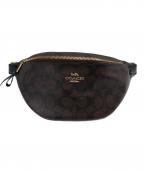 COACHコーチ）の古着「シグネチャーウエストバッグ」｜ブラウン