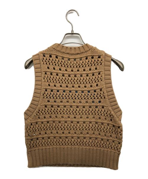 GANNI（ガニー）GANNI (ガニー) Cotton Rope Short Vest ブラウン サイズ:Sの古着・服飾アイテム