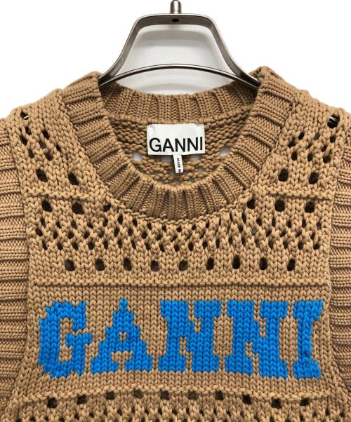 GANNI（ガニー）GANNI (ガニー) Cotton Rope Short Vest ブラウン サイズ:Sの古着・服飾アイテム
