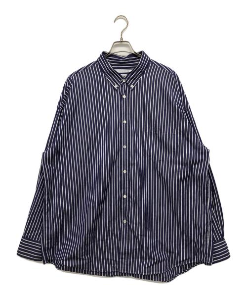 THOMAS MASON（トーマスメイソン）THOMAS MASON (トーマスメイソン) JOURNAL STANDARD (ジャーナルスタンダード) ファットシルエット ボタンダウンシャツ ブルー サイズ:Lの古着・服飾アイテム