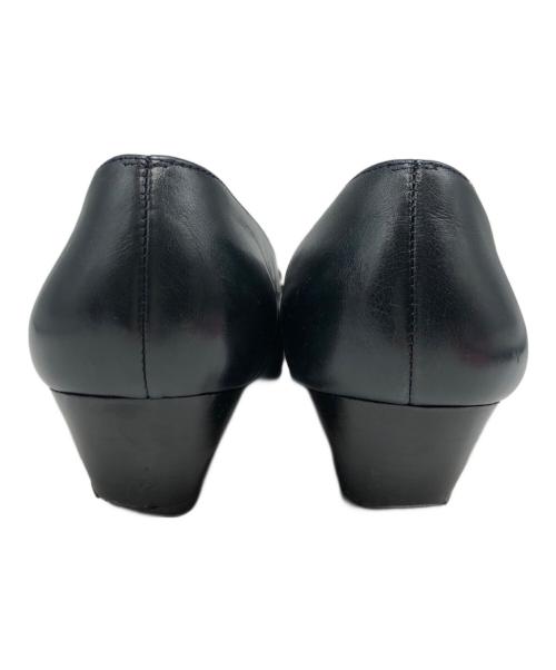 Salvatore Ferragamo（サルヴァトーレ フェラガモ）Salvatore Ferragamo (サルヴァトーレ フェラガモ) ヴァラリボンパンプス ネイビー サイズ:24の古着・服飾アイテム