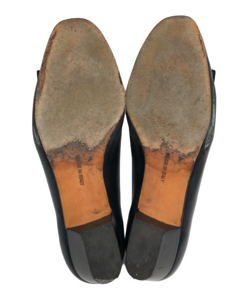 Salvatore Ferragamo（サルヴァトーレ フェラガモ）Salvatore Ferragamo (サルヴァトーレ フェラガモ) ヴァラリボンパンプス ネイビー サイズ:24の古着・服飾アイテム