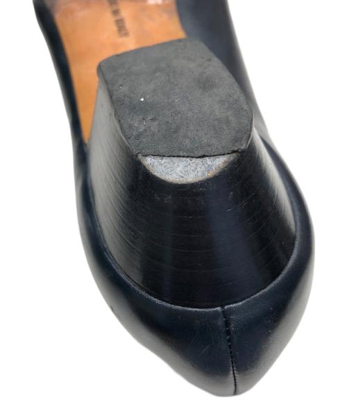 Salvatore Ferragamo（サルヴァトーレ フェラガモ）Salvatore Ferragamo (サルヴァトーレ フェラガモ) ヴァラリボンパンプス ネイビー サイズ:24の古着・服飾アイテム