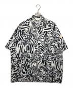 MONCLERモンクレール）の古着「CAMICIA総柄シャツ」｜ネイビー