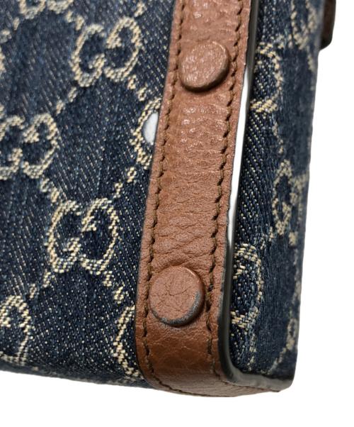 GUCCI（グッチ）GUCCI (グッチ) ホースビット1955ミニバッグ ブラウン×ブルーの古着・服飾アイテム
