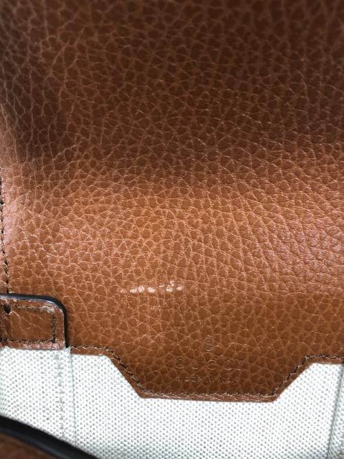 GUCCI（グッチ）GUCCI (グッチ) ホースビット1955ミニバッグ ブラウン×ブルーの古着・服飾アイテム