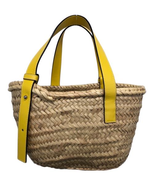 LOEWE（ロエベ）LOEWE (ロエベ) BASKET BAG SMALL/バスケットバッグ スモール ベージュ×イエローの古着・服飾アイテム