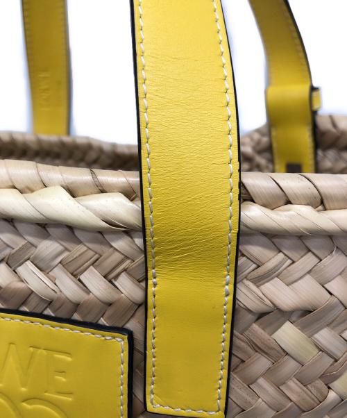 LOEWE（ロエベ）LOEWE (ロエベ) BASKET BAG SMALL/バスケットバッグ スモール ベージュ×イエローの古着・服飾アイテム