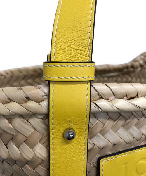 LOEWE（ロエベ）LOEWE (ロエベ) BASKET BAG SMALL/バスケットバッグ スモール ベージュ×イエローの古着・服飾アイテム