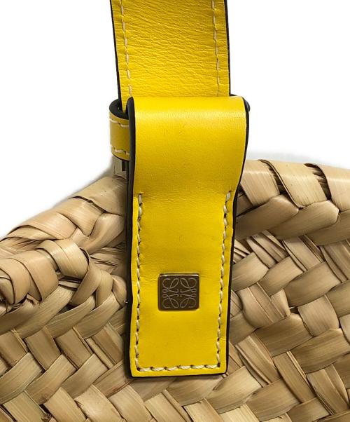LOEWE（ロエベ）LOEWE (ロエベ) BASKET BAG SMALL/バスケットバッグ スモール ベージュ×イエローの古着・服飾アイテム