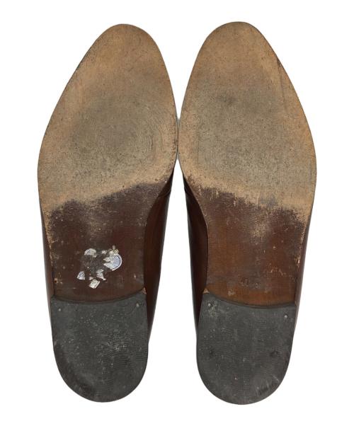 GIANNI VERSACE（ジャンニ・ヴェルサーチ）GIANNI VERSACE (ジャンニ・ヴェルサーチ) レザーシューズ ブラウン サイズ:41 1/2の古着・服飾アイテム