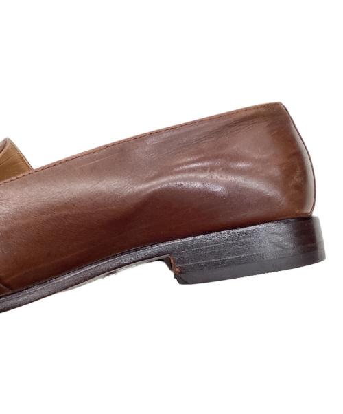 GIANNI VERSACE（ジャンニ・ヴェルサーチ）GIANNI VERSACE (ジャンニ・ヴェルサーチ) レザーシューズ ブラウン サイズ:41 1/2の古着・服飾アイテム