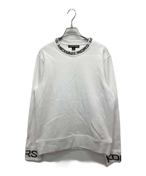 MICHAEL KORS（マイケル・コース）MICHAEL KORS (マイケル・コース) クルーネックスウェット ホワイト サイズ:Sの古着・服飾アイテム