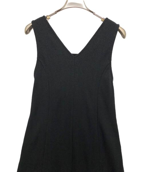Adam et Rope（アダム エ ロペ）Adam et Rope (アダム エ ロペ) バックリボンフレアワンピース ブラック サイズ:Fの古着・服飾アイテム