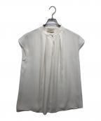 UNITED ARROWS TOKYOユナイテッドアローズトウキョウ）の古着「フロントタックフレンチスリーブブラウス」｜ベージュ