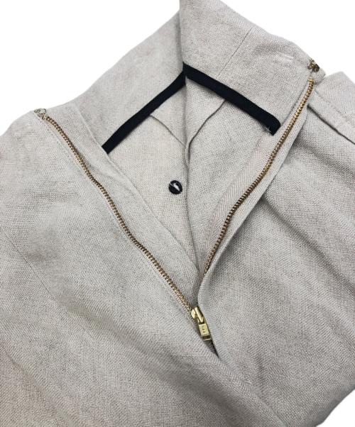 Noble（ノーブル）Noble (ノーブル) ドンゴロスAラインスリットスカート ベージュ サイズ:Sの古着・服飾アイテム