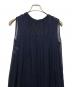 中古・古着 ANAYI (アナイ) ドットシシュウプリーツワンピース ネイビー サイズ:36：6000円
