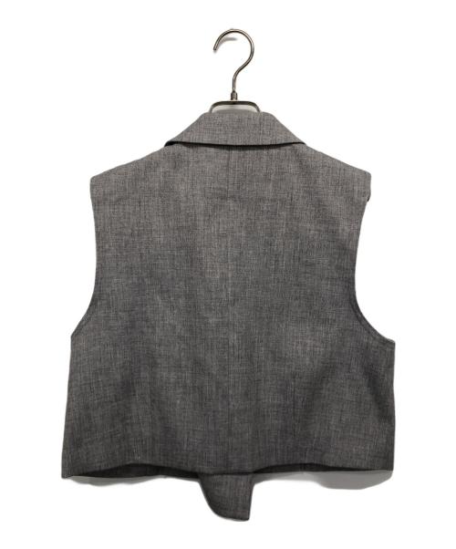 CADUNE（カデュネ）CADUNE (カデュネ) 梳毛調ジレ グレー サイズ:36の古着・服飾アイテム