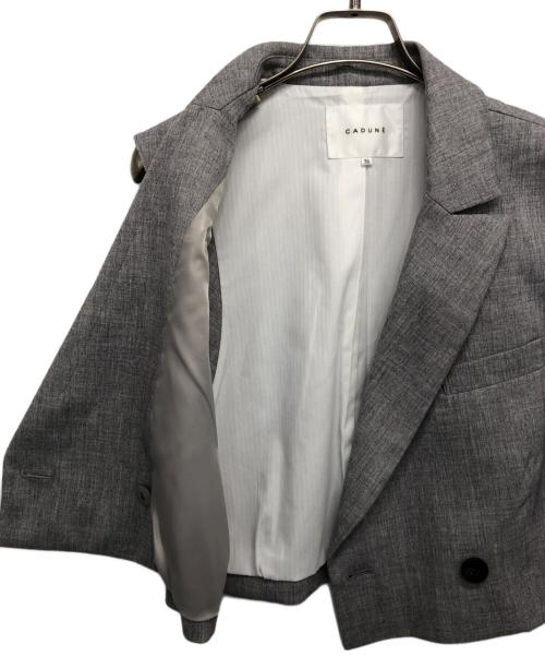 CADUNE（カデュネ）CADUNE (カデュネ) 梳毛調ジレ グレー サイズ:36の古着・服飾アイテム