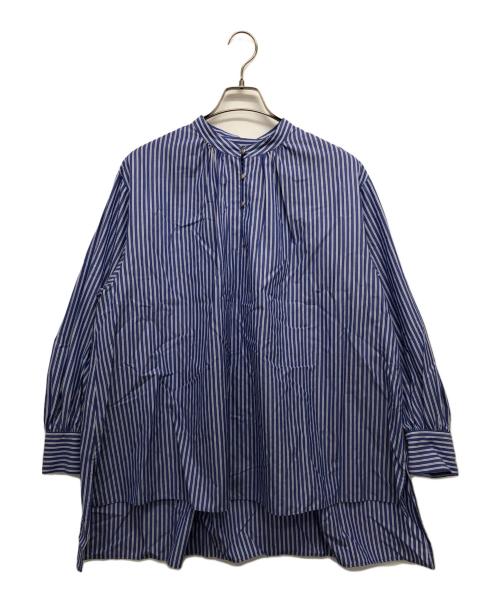 ANAYI（アナイ）ANAYI (アナイ) ブロードギャザーチュニックブラウス ブルー サイズ:38の古着・服飾アイテム