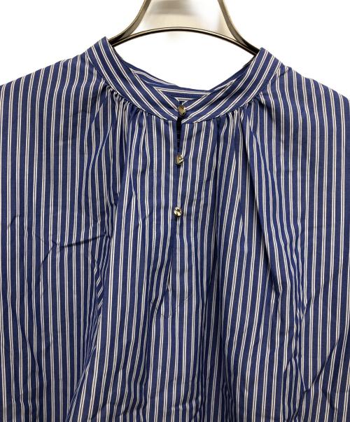 ANAYI（アナイ）ANAYI (アナイ) ブロードギャザーチュニックブラウス ブルー サイズ:38の古着・服飾アイテム