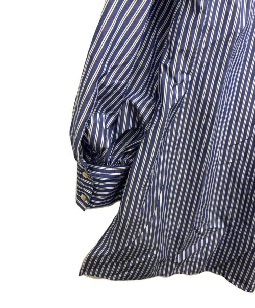 ANAYI（アナイ）ANAYI (アナイ) ブロードギャザーチュニックブラウス ブルー サイズ:38の古着・服飾アイテム