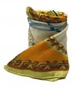 manipuriマニプリ）の古着「シルクスカーフ」｜オレンジ×イエロー