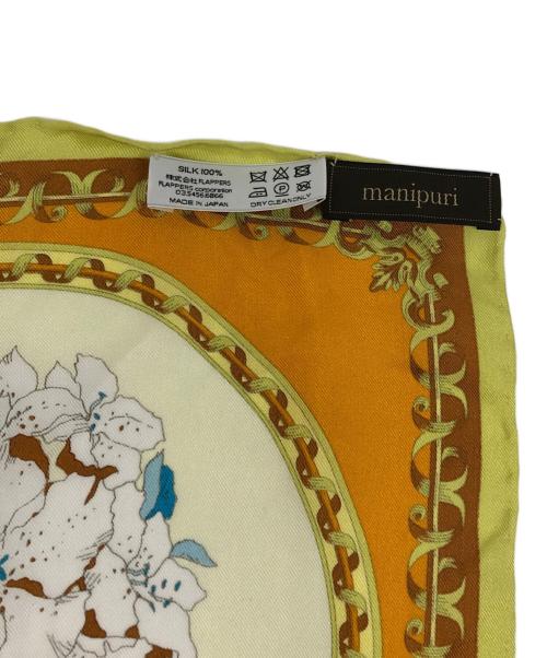 manipuri（マニプリ）manipuri (マニプリ) シルクスカーフ オレンジ×イエローの古着・服飾アイテム