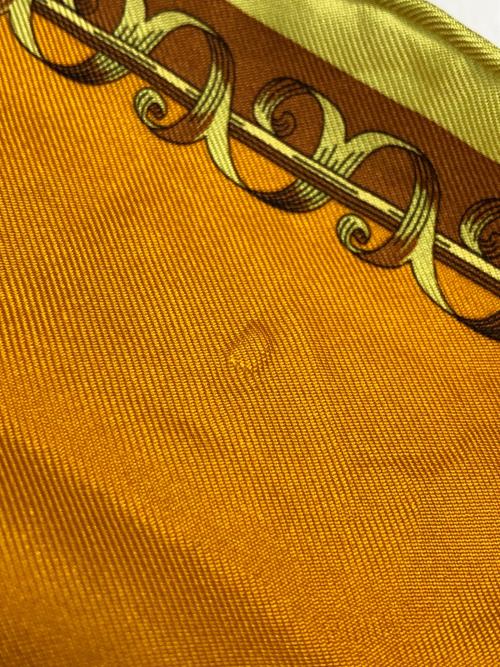 manipuri（マニプリ）manipuri (マニプリ) シルクスカーフ オレンジ×イエローの古着・服飾アイテム