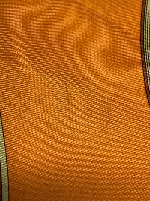 manipuri（マニプリ）manipuri (マニプリ) シルクスカーフ オレンジ×イエローの古着・服飾アイテム